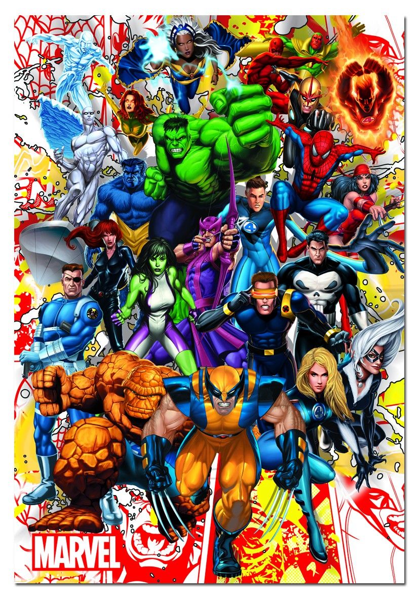 Puzzle 500 Héroes Marvel De Educa
