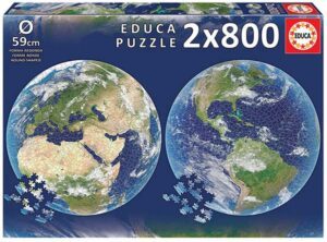 10 puzzles imprescindibles -puzzles circulares tierra educa 2 x 800