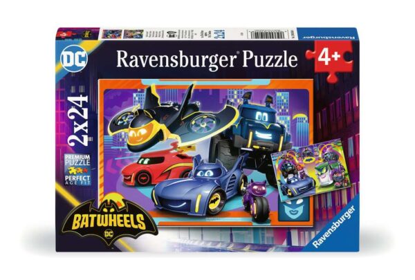 puzzle-ravensburger-batwheels-2x24-piezas-referencia-01054-puzzlestumecompletas